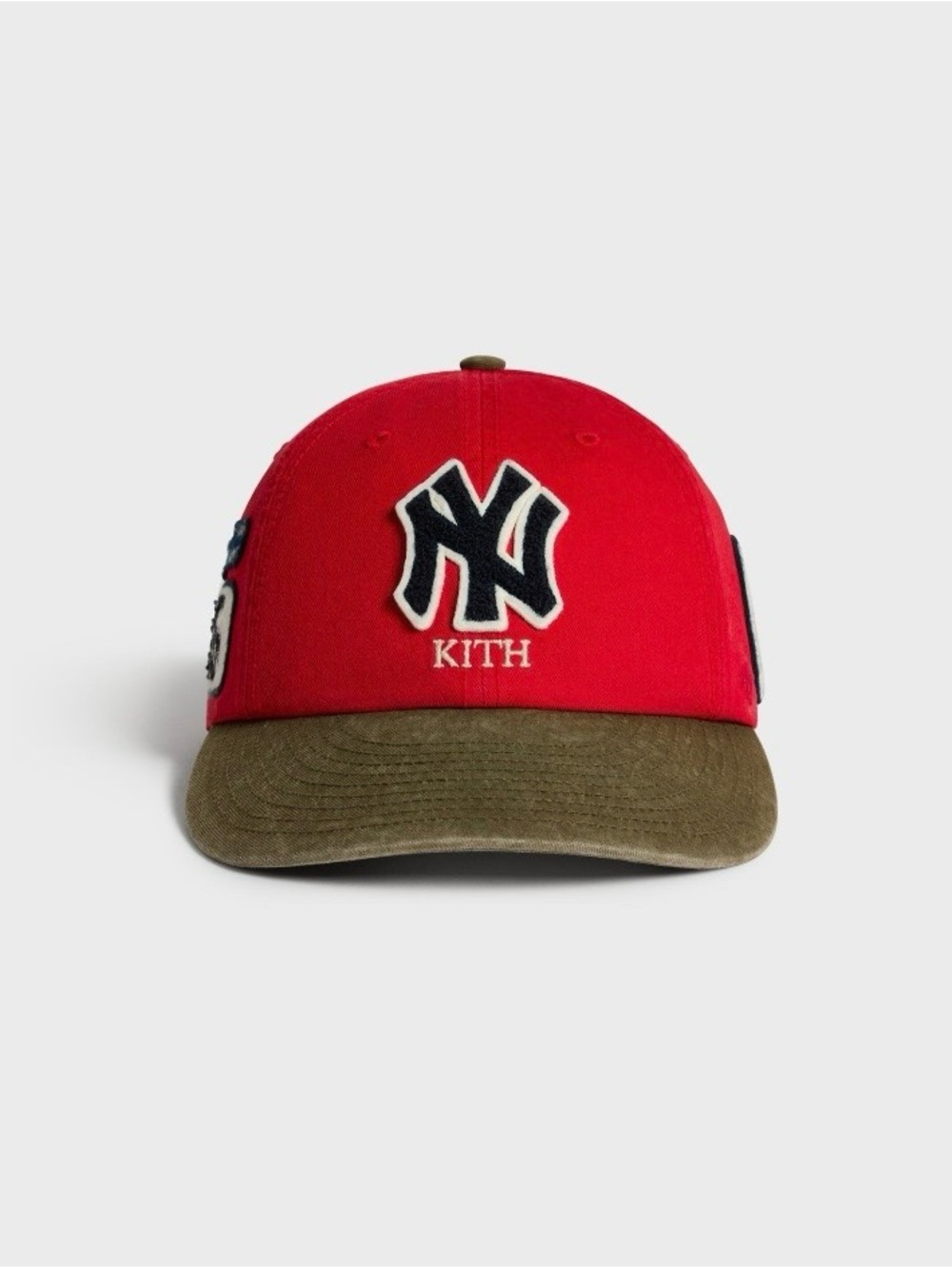 Kith & 47 New York Yankees red clean up round visor cap confirmed order brand ne